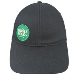 Whole Foods Market Baseball Cap Black One Size Adjustable Embroidered Loomstate